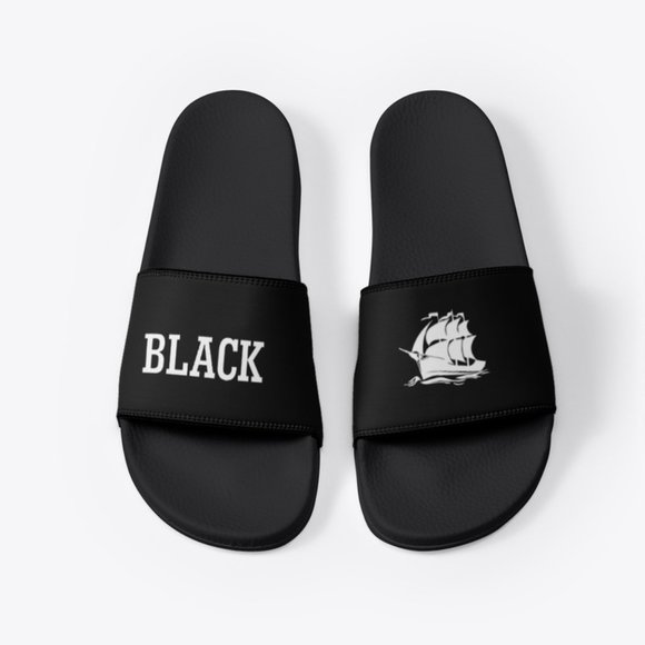Black Summer Smiles, Fun and Boats Sandals main image 5